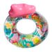 Environmentally Friendly PVC Thickened Sequined Flamingo Floating Ring Outdoor Water Amusement With Cup Holder Backrest Adult Swimming Ring_desvips.com