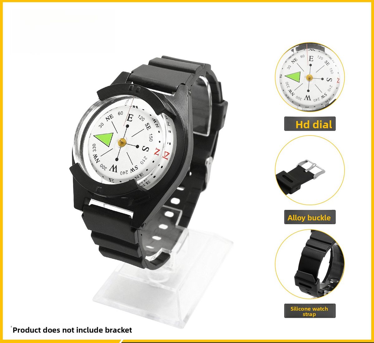 Wrist Watch Teaching Aids North Gift Compass Portable Waterproof High Precision In Stock_desvips.com