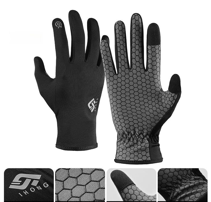 Summer Hiking Outdoor Climbing Sun Protection Anti-Slip Breathable Quick-Dry Wear-Resistant Running Cycling Gloves_desvips.com