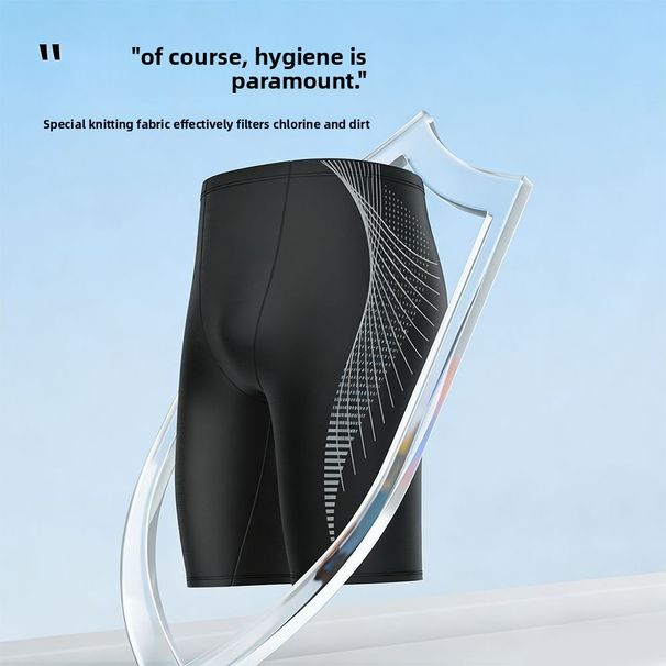 Men's Trunks Anti-Embarrassment Quick-Dry Adult 2026 New Model Five-Point Pants Professional Racing Diving Tight Swim_desvips.com