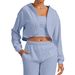 Women's German Fleece Sports Hoodie Casual Loose Fit For Running Fitness Versatile Autumn Winter Outdoor Sportswear_desvips.com