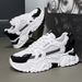 New Fashion Mens Thick Sole Platform Sneakers Breathable Mesh Lightweight Low Top Dad Casual Sports Walking Shoes_desvips.com