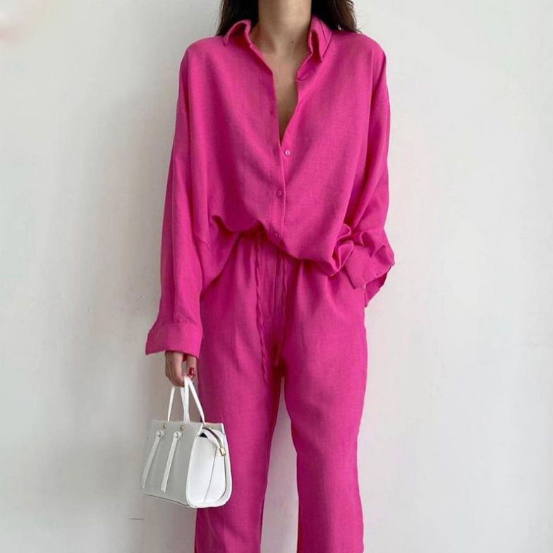 Women's Clothing temperament commuting loose shirt fashion casual suit_desvips.com