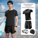 Swimwear Plus Size Trunks Hot Spring Top Men's Swim Shorts Anti-Embarrassment Swimming Gear Full Set_desvips.com