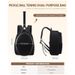 Tennis Bag Backpack,Quilted Tennis Racket Backpack With Water Bottle Pocket For Women Sports Outdoor Training_desvips.com