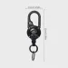 Steel Wire Rope Retractable Pull Reel Carabiner Key Chains Buckle Holder Outdoor Sporty Keychain Multiple Tool_desvips.com