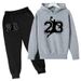 New Unisex Autumn Winter Hooded Sweatshirt Loose Fashion Casual Sports Comfortable Pullover Set_desvips.com