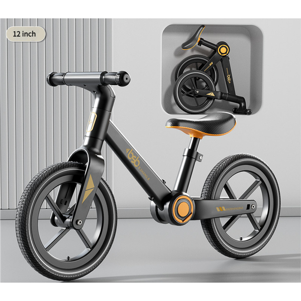 Children's Folding Balance 2-Year-Olds, Entry-Level Pedal For 1-3-6 Years Old, Two-Wheel Sliding Scooter Toy Bike_desvips.com