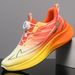 Casual New Gradient Color Youth Sports Breathable Ultra-Light Bottom Rotating Button Men's Running Shoes_desvips.com