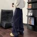Navy Blue Waterproof Fleece-Lined Softshell Men's Autumn Winter American Paratrooper Work Outdoor Hiking Ski Pants_desvips.com