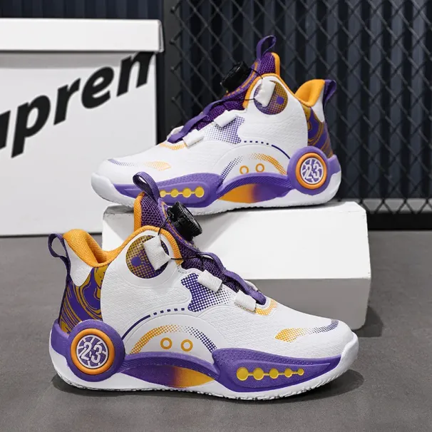 Kids Basketball 2026 Boy Girl Sports Big Boys Non-Slip Running Shoes Trainers Size 31 - 40 P0605_desvips.com
