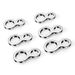 Lure Bait High-Strength Stainless Steel Flattened Ring Hook Binding Single Circle Fishing Gear Accessories Connector 20_desvips.com