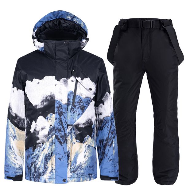 New Snowboarding Suit For Men Women, Couple Style, Warm Thickened Korean Version Ski Jacket And Pants Set_desvips.com