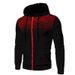 New Black Top Sports Polka Dot Autumn And Winter Men's Zipper Sweatshirt_desvips.com