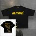 2025 Pistol Trendy Brand New Front And Back Printed T-Shirt Gothic High Street Short Sleeve Versatile Crew Neck Top_desvips.com