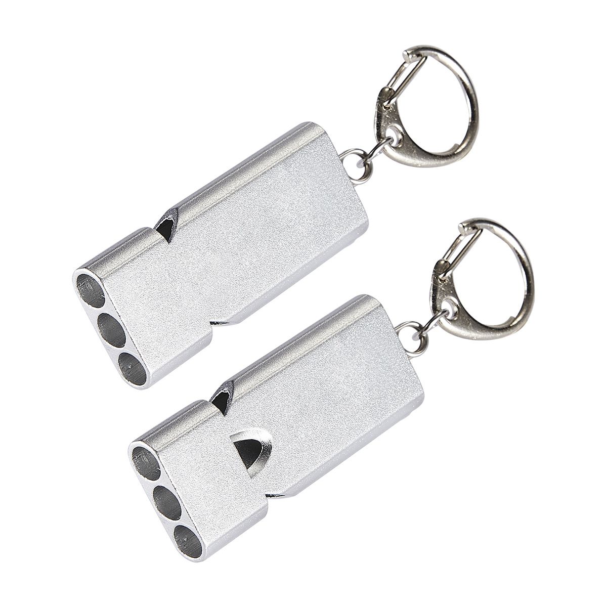 New Aluminum Alloy Outdoor Fire Emergency Rescue Three-tube Survival Whistle, High-pitched Metal Whistle_desvips.com