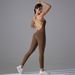 Backless Halter Neck Yoga Bodysuit Quick Drying Sports Jumpsuit Peach Shaped Hip Lifting Tight for Running Fitness_desvips.com