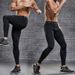 Sports Fitness Men's Basketball PRO Training Long Running Quick-Dry Sweat-Wicking Compression Tight-Fitting Nine-Point_desvips.com