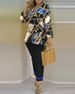 Women's Clothing 2023 spring and summer printed fashion 2 piece suit_desvips.com