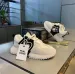 Mens Black White Color Block Casual Sneakers Suede And Leather Combination_desvips.com