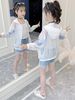 Girls' Summer Thin Rayon Stylish Sun-Protective Clothing_desvips.com
