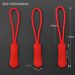 10pcs Replacement Clip Broen Bucle Zipper Pull Puller End Rope Tag Fixer Zip Cord For Travel Bag Suitcase Tent_desvips.com