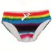Thong Underwear - Rainbow Tie-Side Low-Rise Design For Swimming & Sports (Seamless & No Show Under Clothes)_desvips.com