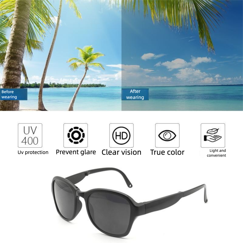 New Cycling High-Value Sunglasses Foldable Outdoor UV Fishing Hiking Eye Protection Polarized Glasses_desvips.com