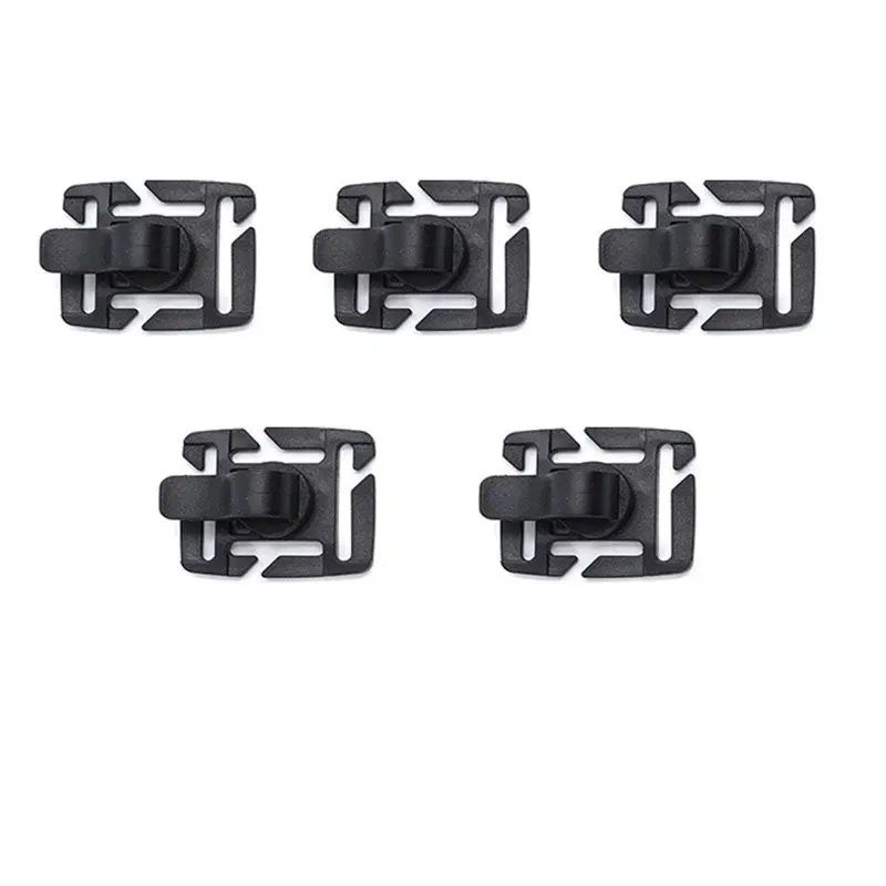 5Pcs Tactical 360 Rotation D-Ring Clips Hydration Tube Hang Buckle Management Tool For 20/25mm MOLLE Webbing Attachment_desvips.com