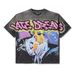 2025 New Printed Sleeve T-Shirt Vest Top Washed Vintage Versatile Casual Trendy Round Neck Short_desvips.com
