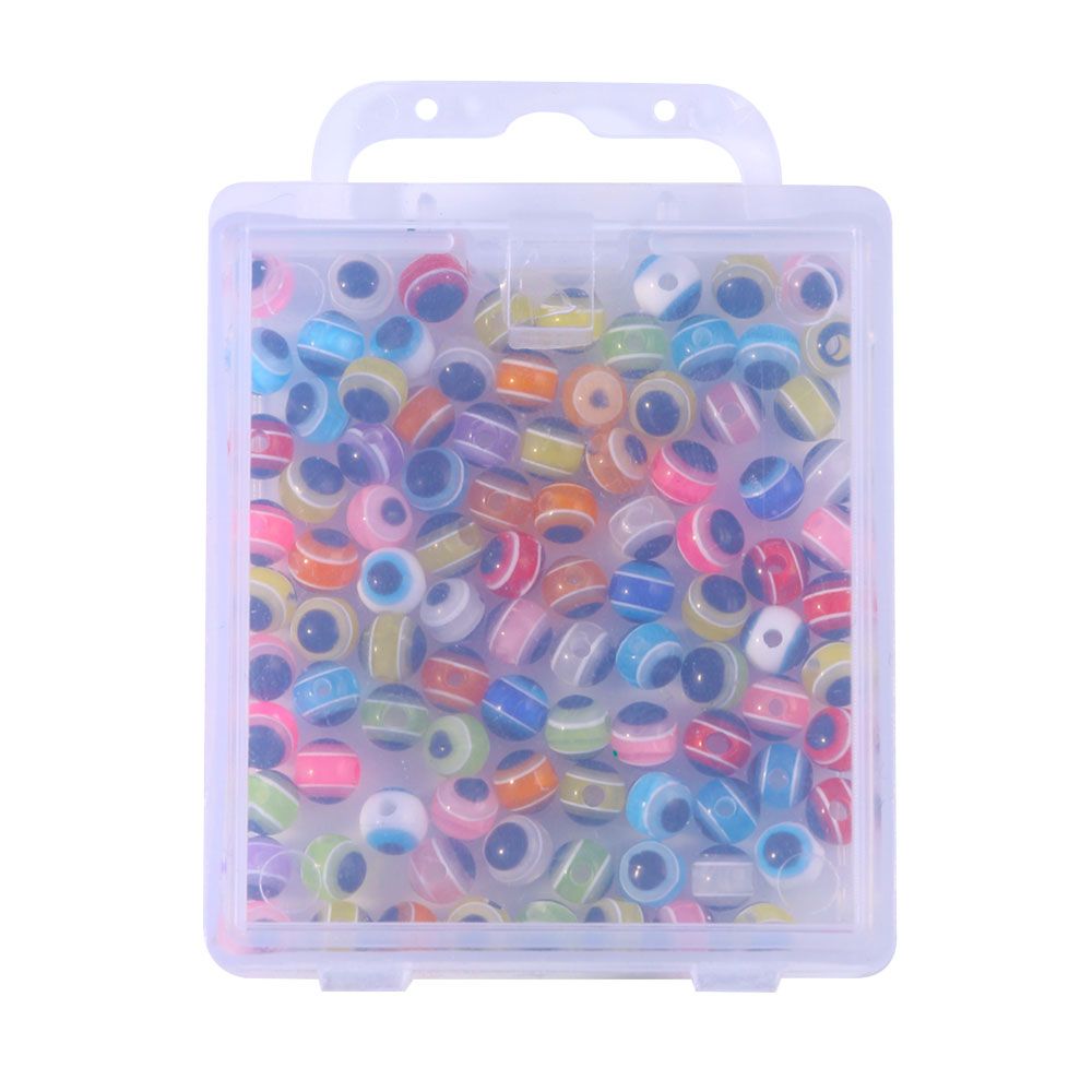 100pcs/box Mixed Color Luminous Fish Eye Fishing Beads Carolina Taxes Rigs Fishing Lures Fly Tying DIY Bass Tackle_desvips.com