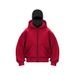 Popular Foreign Trade European Size Hooded Zipper Sports Jacket, Unisex, Autumn And Winter Fleece-lined Double-hooded_desvips.com