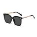 Square-frame With Chain, Women's Large-frame That Make The Face Look Smaller, Sun Protection Glasses, 2025 New Cat-eye_desvips.com