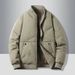 New Autumn Winter Collar, Men's Fashionable And Versatile Outer Warm Cotton Baseball Jacket,_desvips.com
