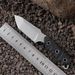 Small Fixed Blade Hunting Knife With Sheath, Survival Knife With Fire Starter, Compass, And Mirror, 2.36-Inch 440C Stainless Steel Blade, G10 Handle F_desvips.com