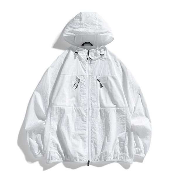 Ice Silk Sun Protection For Men And Women With Hood, 2025 Summer Youth Sports Outdoor Casual Couple Fishing Nylon Jacket_desvips.com