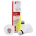 Red Double Happiness DHS Nylon Badminton Durable Plastic Training Shuttlecocks 6-Pack White EG61 Indoor Soft_desvips.com
