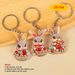 Cross-border Easter 2D Flat Acrylic Multi-diamond Bunny Decorative Pendant For Car Rearview Mirror And Backpack_desvips.com