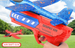 Children's Catapult Foam Hand-thrown Airplane, Outdoor Sports Toy Gun, Flying Glider, Luminous, One-click Launch_desvips.com