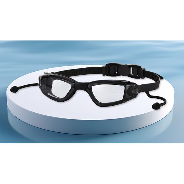 Swimming For Men Women, Waterproof And Anti-Fog, New Large Frame Transparent With Earplugs, Professional_desvips.com
