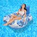 Square Leaf Inflatable Pool Chair Thickened PVC Floating Lounger With Backrest For Adults Water Hammock Seat For Pool Lake_desvips.com