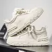 Printed Spring And Autumn Thick Soled Sneakers Men's Fashion Versatile Trendy Sports Casual Bread White Shoes_desvips.com