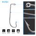 PRO BEROS Brand Fishing Gear Soft Worm With Barbed Fish Hooks 100 Pieces/Pack Bulk High Carbon Steel_desvips.com