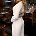 Women's Clothing autumn new fashion home simple asymmetric long pure white trousers_desvips.com