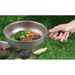 Pure outdoor titanium cooking portable foldable pan fryer picnic cookware camping flat bottomed pot_desvips.com
