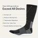 Warmth Velvet Hiking Round Neck Winter Boot Socks Pack Of 3 Pairs Men And Women_desvips.com