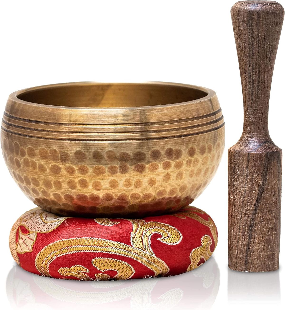Tibetan Singing Bowls Set~ Meditation Sound Bowl Hand Hammered In Nepal For Yoga, Meditation, Mindfulness, Healing & Chakra Balancing~ (3 Inch)_desvips.com