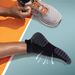 Men's Running Casual Low Top Business Breathable Buffering Sports Cotton White Black Socks_desvips.com