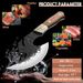 ROCOCO Viking Cleaver Knife Full Tang Kitchen Axe Birthday Gift For Men_desvips.com