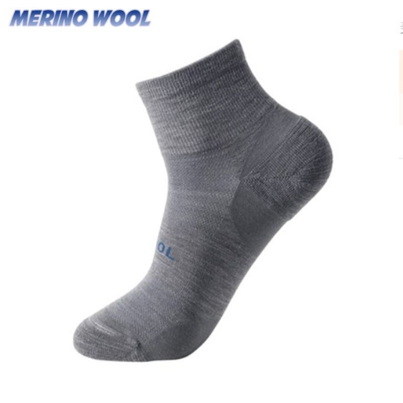 75% For Men Women Merino Wool Blend Thin Running Anti-blister Cushion Hiking Cycling Tennis Socks_desvips.com